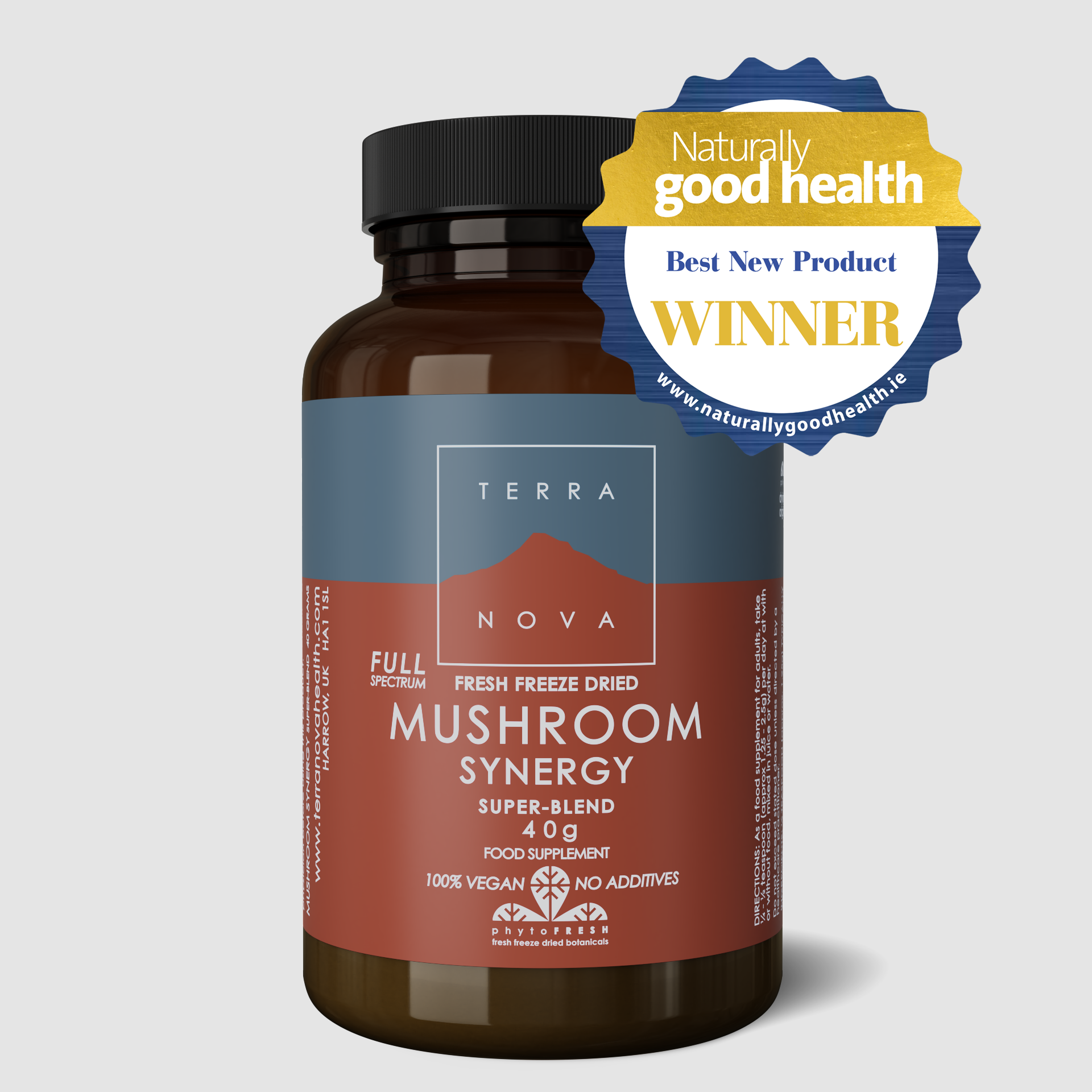 Terranova Mushroom Synergy SuperBlend Powder (Full SpectrumFresh
