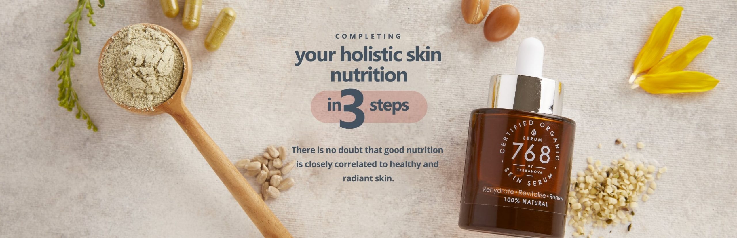 Completing your holistic skin nutrition in 3 steps